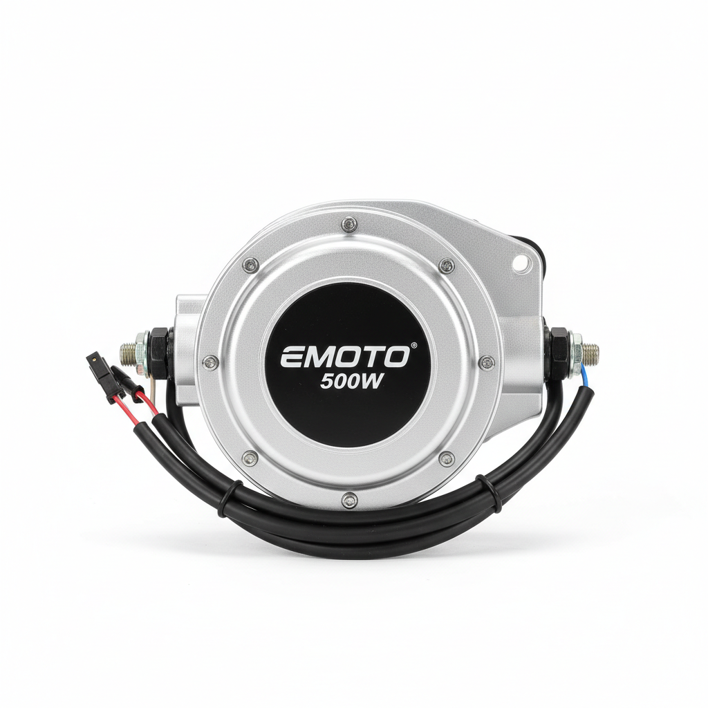 Emoto 500W Rear Hub Motor side view