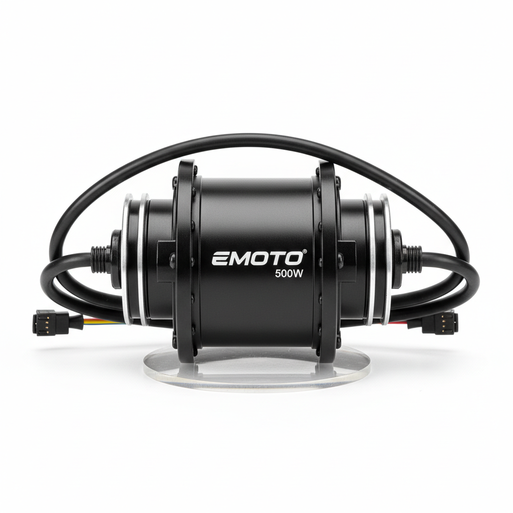 Emoto 500W Rear Hub Motor front view